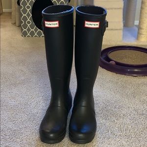Hunter Original Tall Rain Boots (Matte Black)